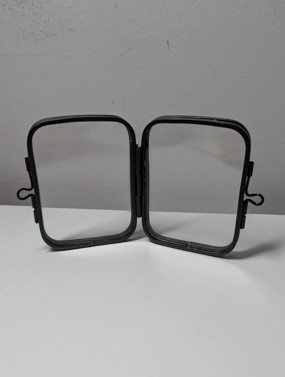 Black Metal Double Photo Frame